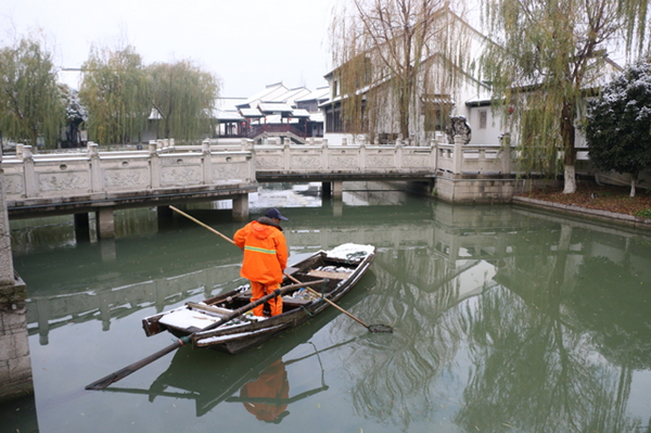 瑞雪兆丰年 甪直古镇景区迎来2019年元旦节