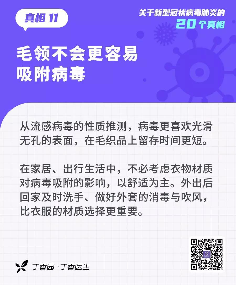 收外卖、快递会感染？20个关于新型冠状病毒的真相，转需