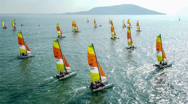 菱湖湾举办2020中国家庭帆船赛（苏州站）