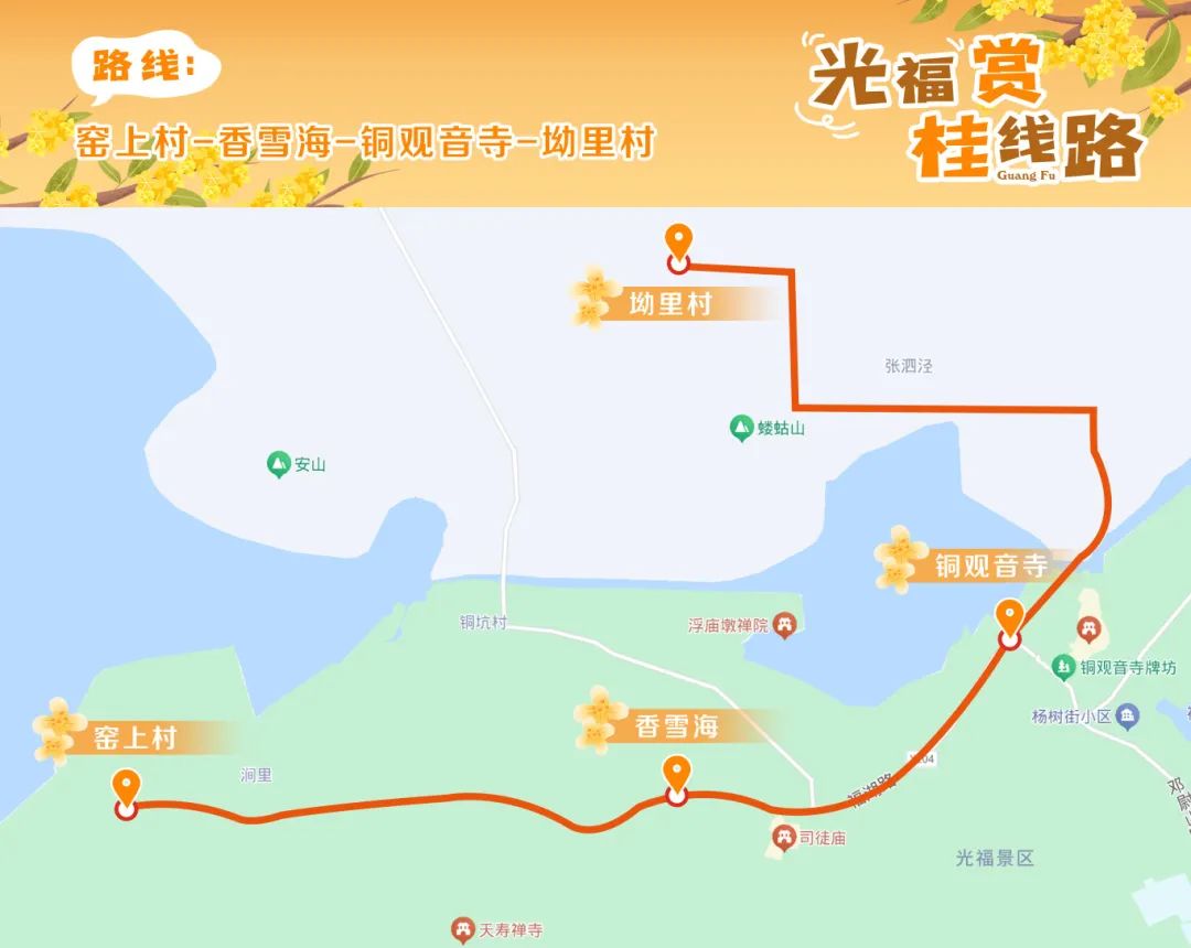 光福赏桂地图来喽