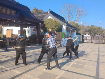 光福景区开展反恐防暴应急演练