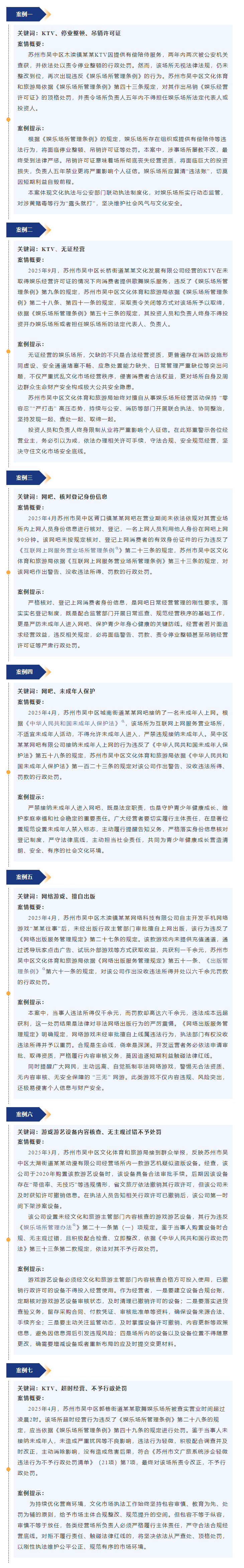 吴中区2026文化市场第一批典型案例